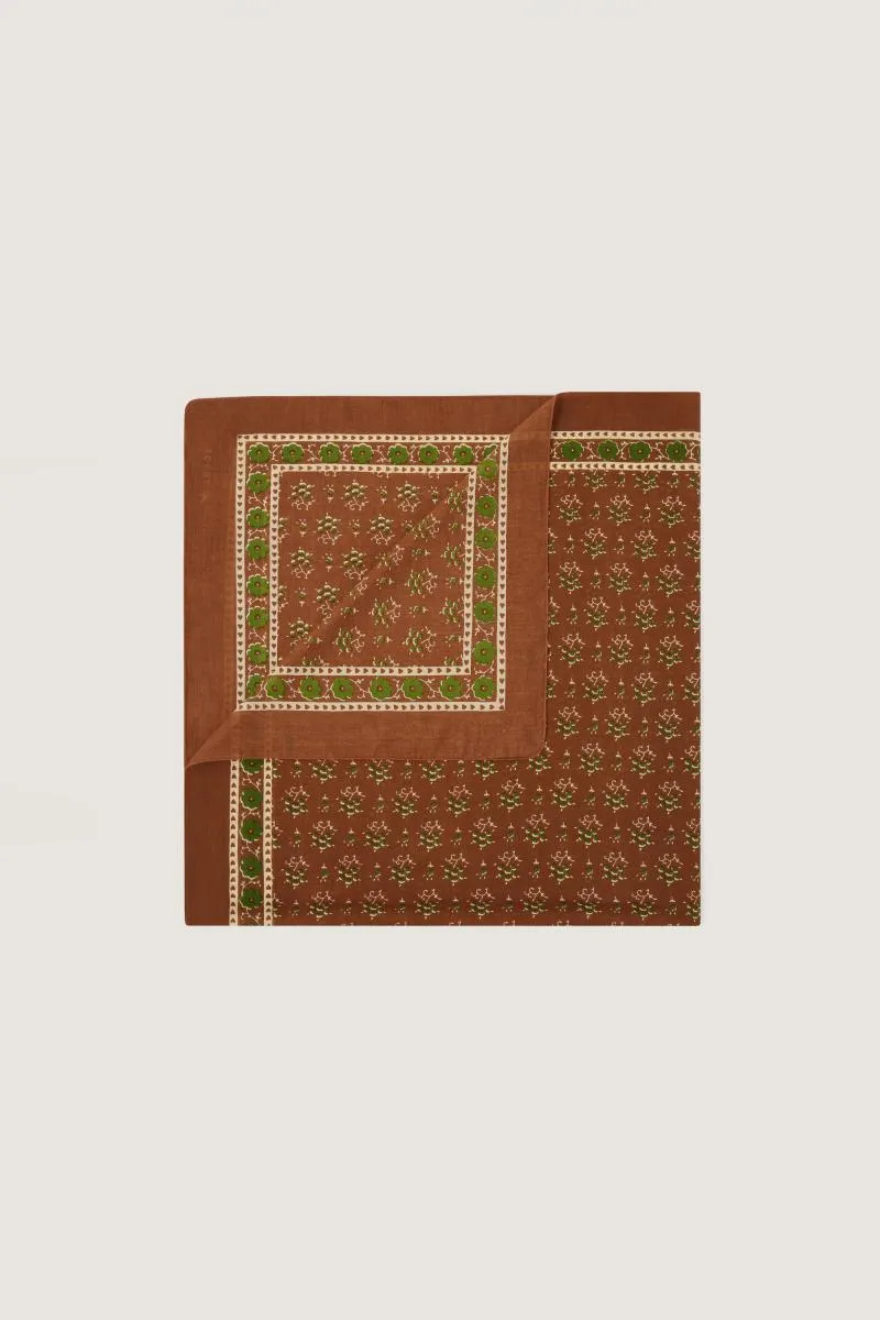 Foulards Et écharpes | Femme Soeur FOULARD CLASSIQUE Foulard En Voile De Coton Imprimé terre Brulée Terre Brulée